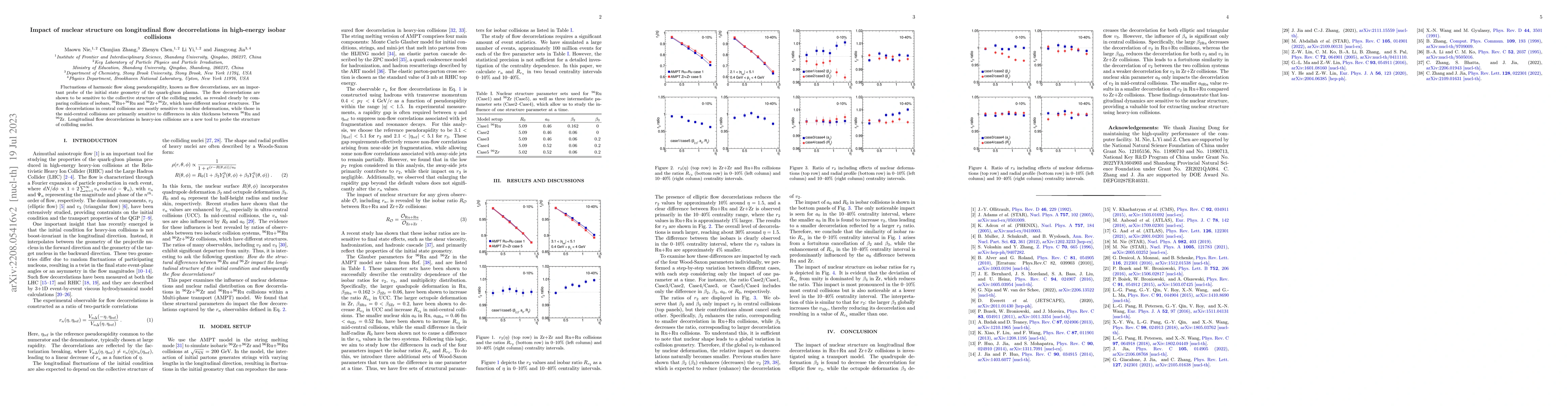 Thumbnail for Impact of nuclear structure on longitudinal flow decorrelations in
  high-energy isobar collisions
