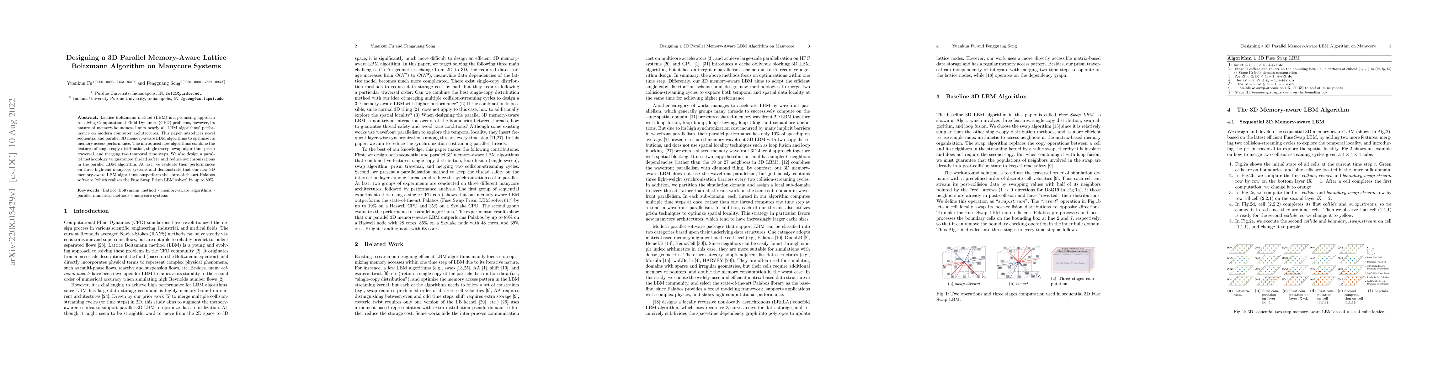 Thumbnail for Designing a 3D Parallel Memory-Aware Lattice Boltzmann Algorithm on
  Manycore Systems