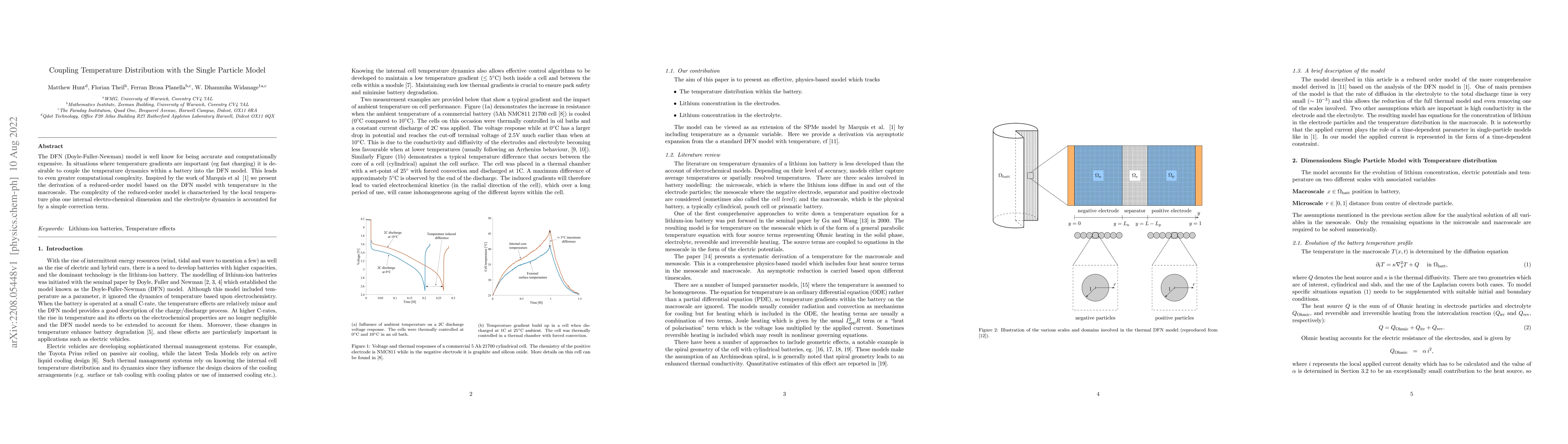 Thumbnail for Coupling Temperature Distribution with the Single Particle Model