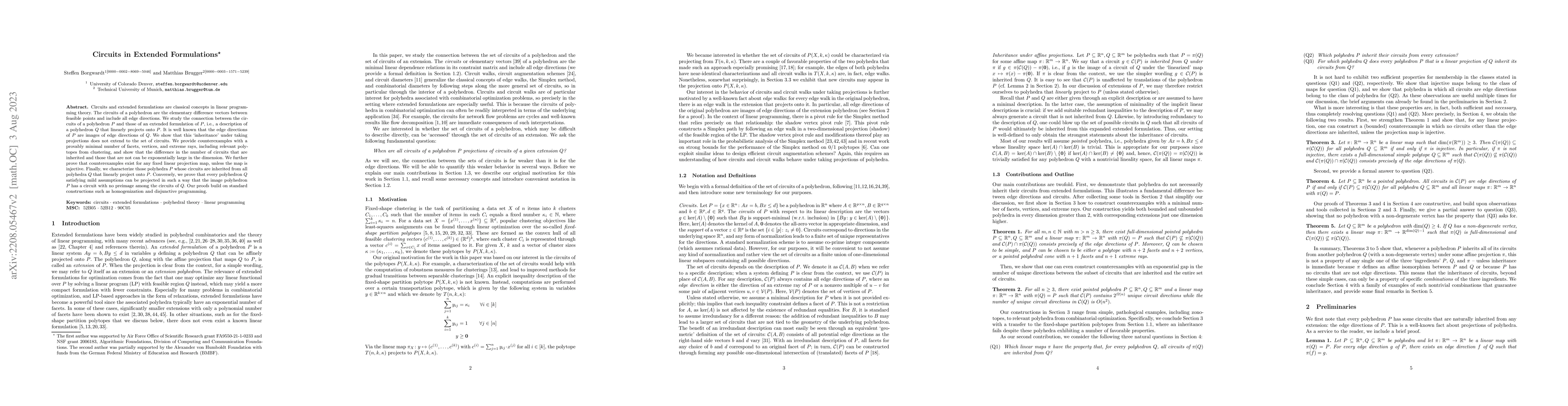 Thumbnail for Circuits in Extended Formulations
