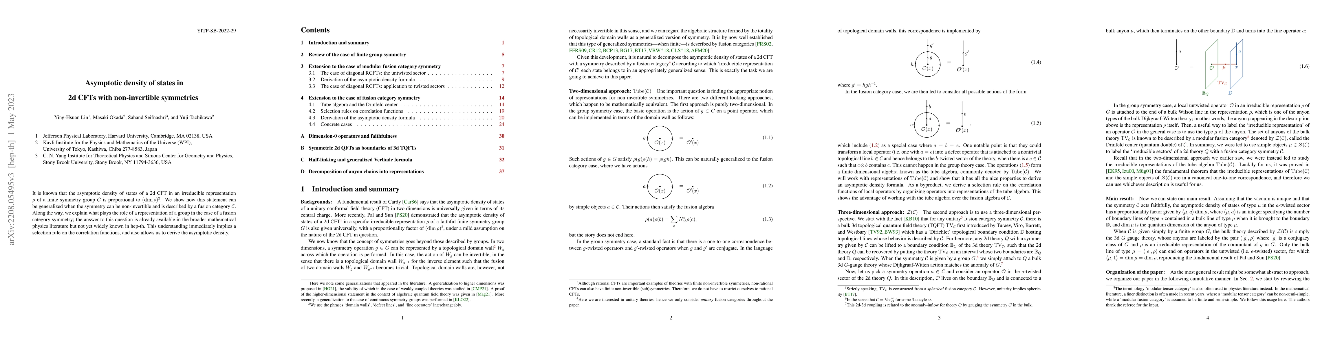 Thumbnail for Asymptotic density of states in 2d CFTs with non-invertible symmetries