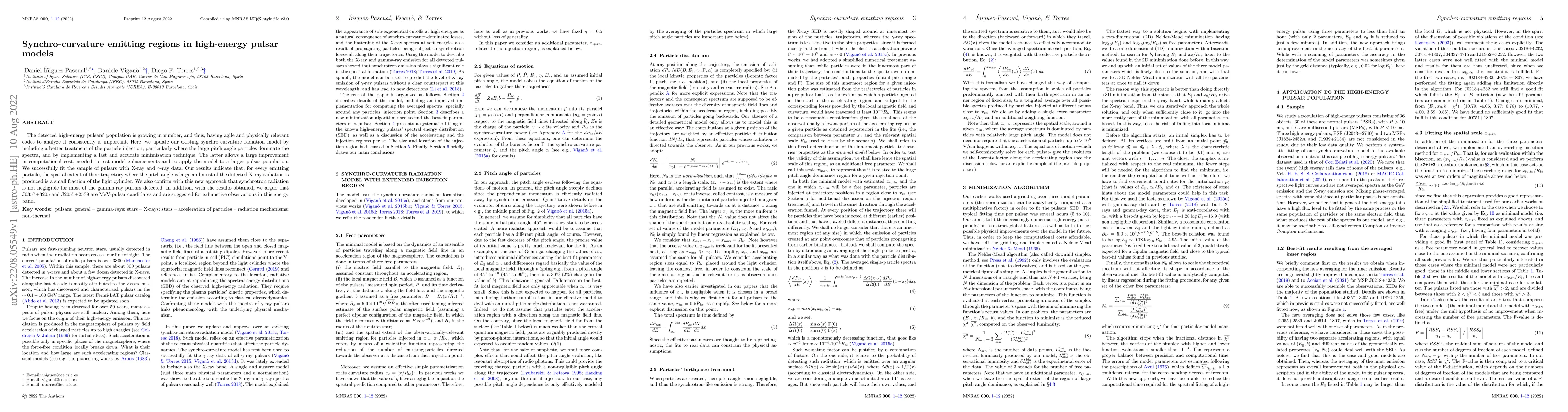 Thumbnail for Synchro-curvature emitting regions in high-energy pulsar models
