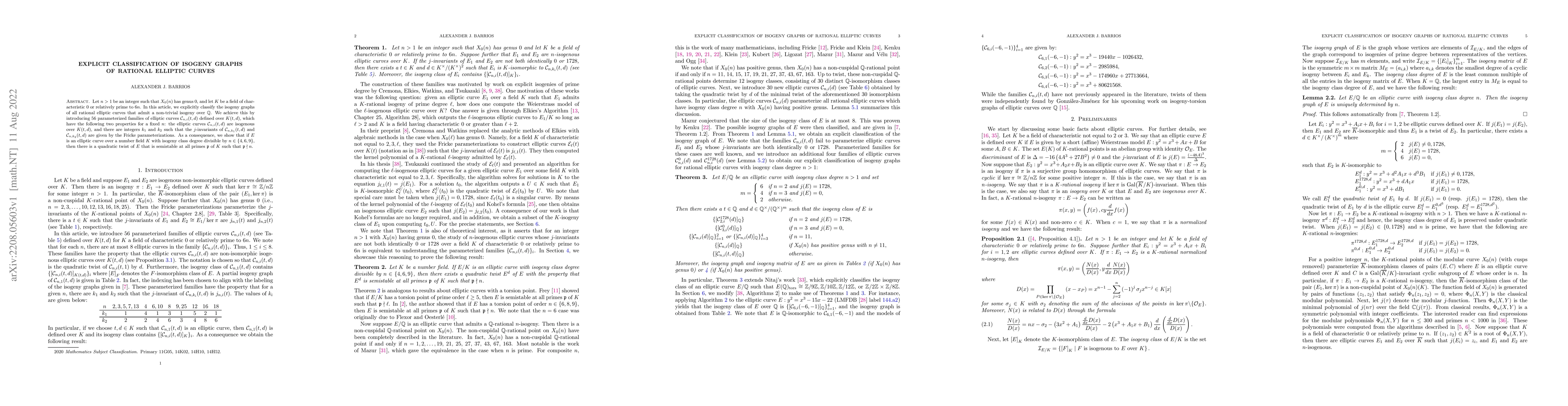 Thumbnail for Explicit classification of isogeny graphs of rational elliptic curves