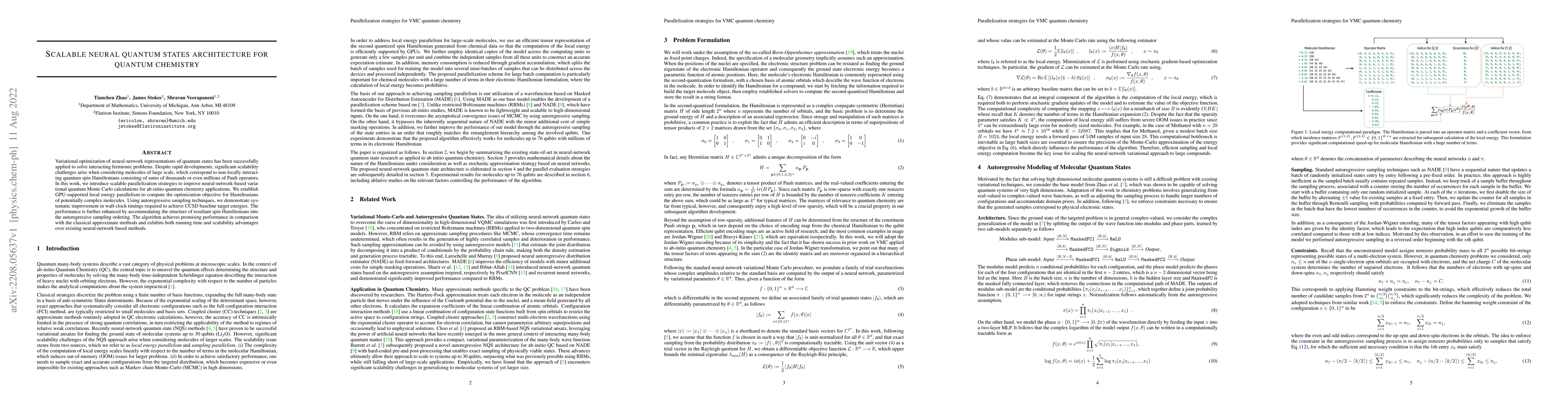 Thumbnail for Scalable neural quantum states architecture for quantum chemistry