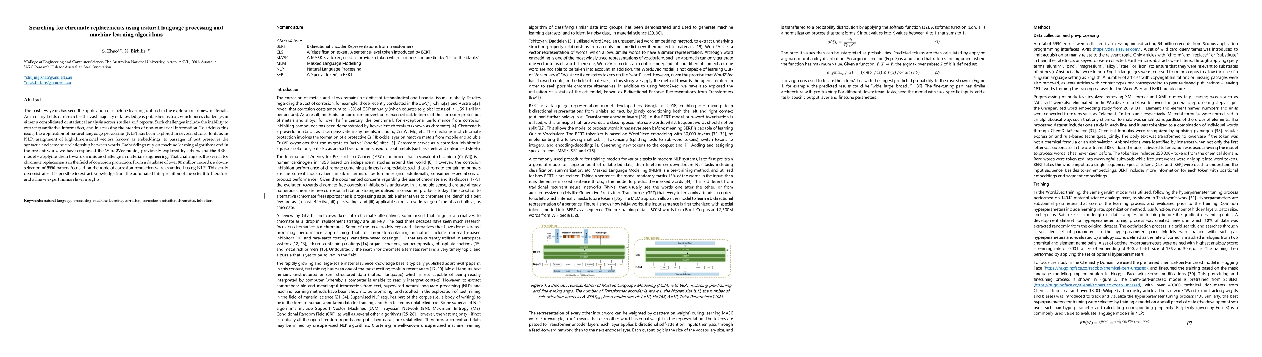 Thumbnail for Searching for chromate replacements using natural language processing
  and machine learning algorithms
