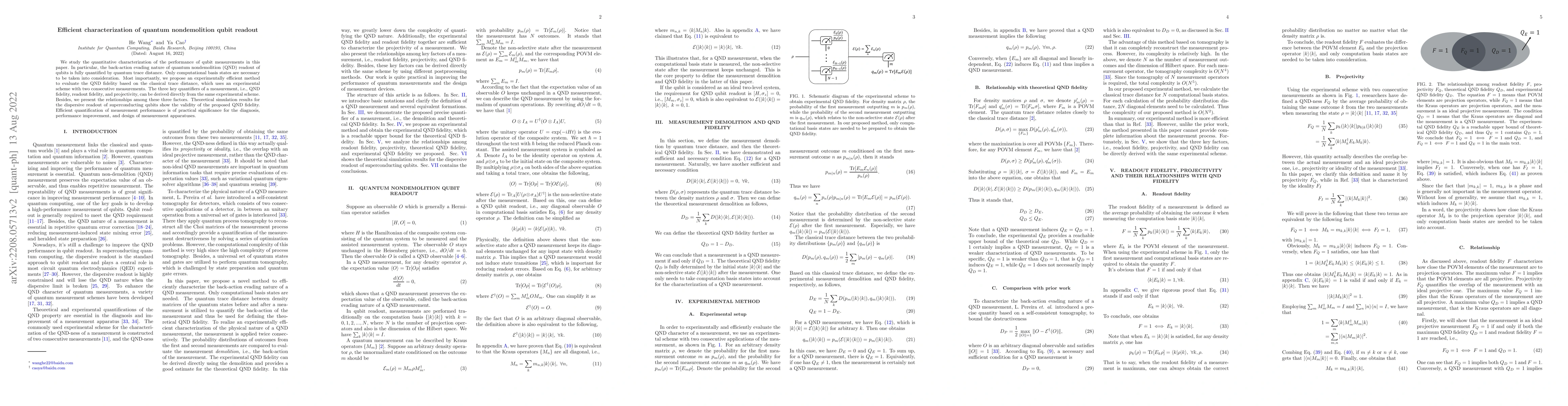 Thumbnail for Efficient characterization of quantum nondemolition qubit readout