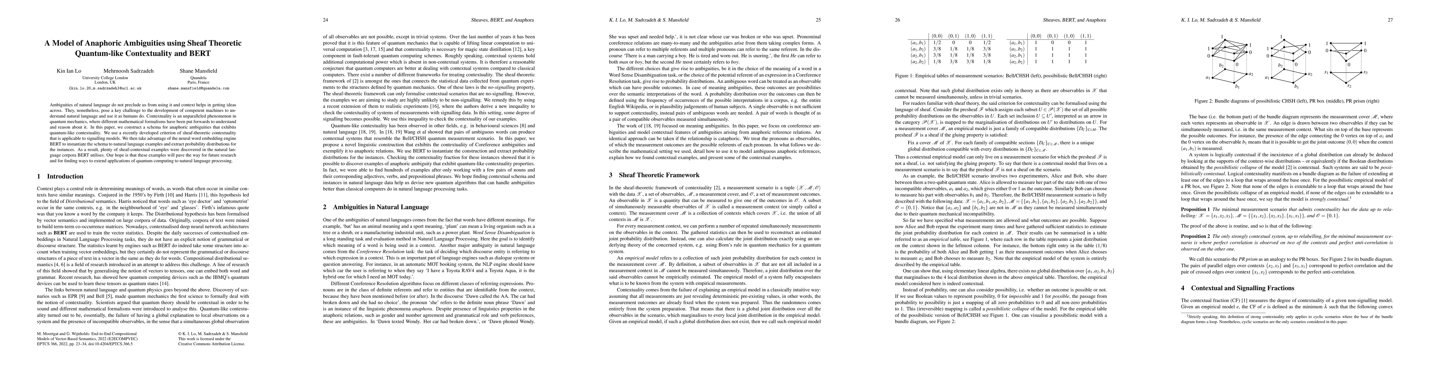 Thumbnail for A Model of Anaphoric Ambiguities using Sheaf Theoretic Quantum-like
  Contextuality and BERT