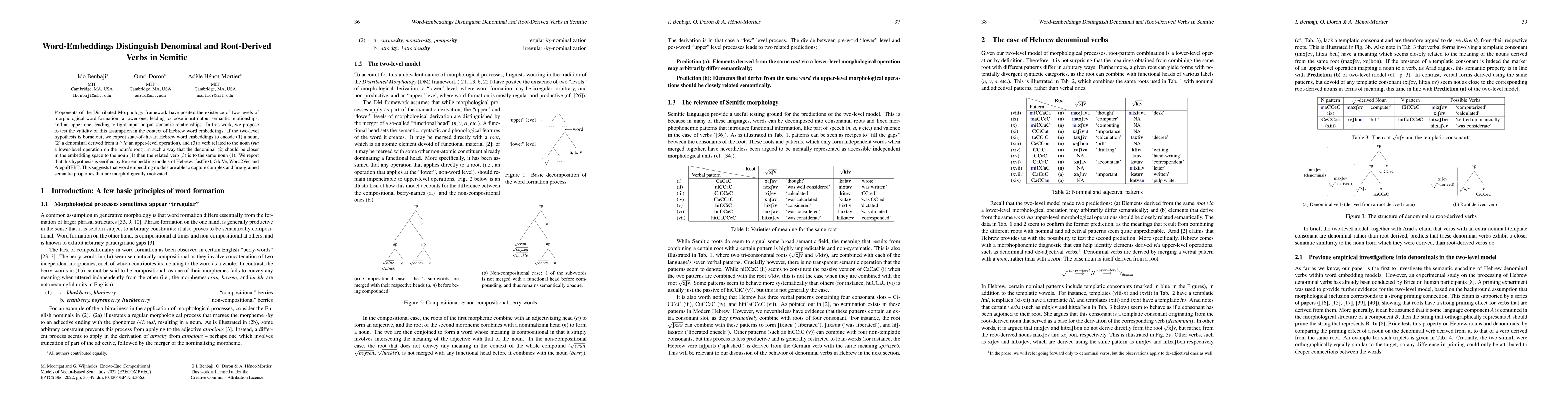 Thumbnail for Word-Embeddings Distinguish Denominal and Root-Derived Verbs in Semitic
