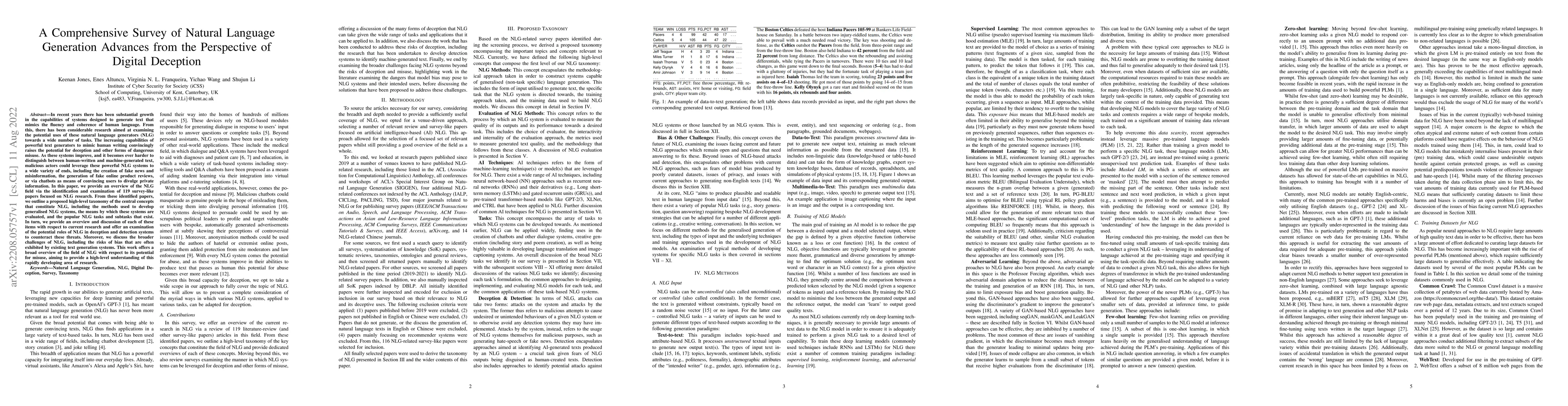 Thumbnail for A Comprehensive Survey of Natural Language Generation Advances from the
  Perspective of Digital Deception