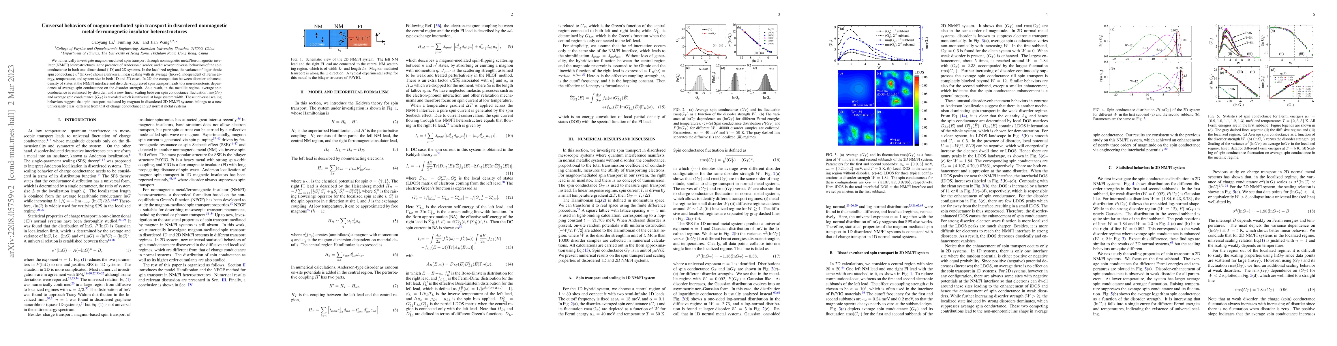 Thumbnail for Universal behavior of magnon-mediated spin transport in disordered
  NM/NM/FI heterostructure
