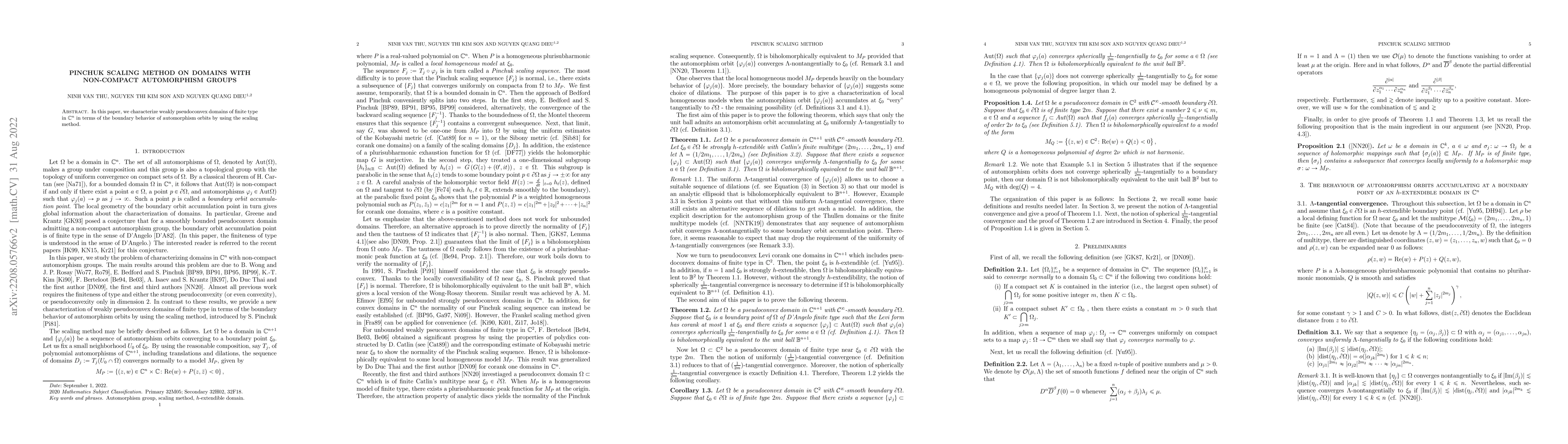 Thumbnail for Pinchuk scaling method on domains with non-compact automorphism groups