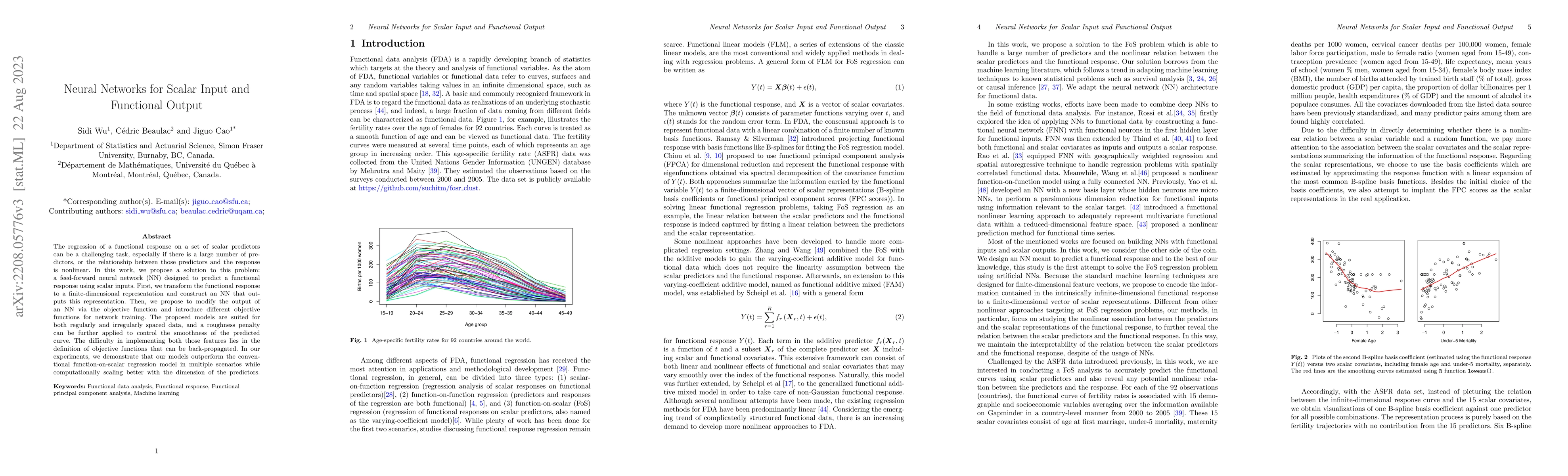 Thumbnail for Neural Networks for Scalar Input and Functional Output