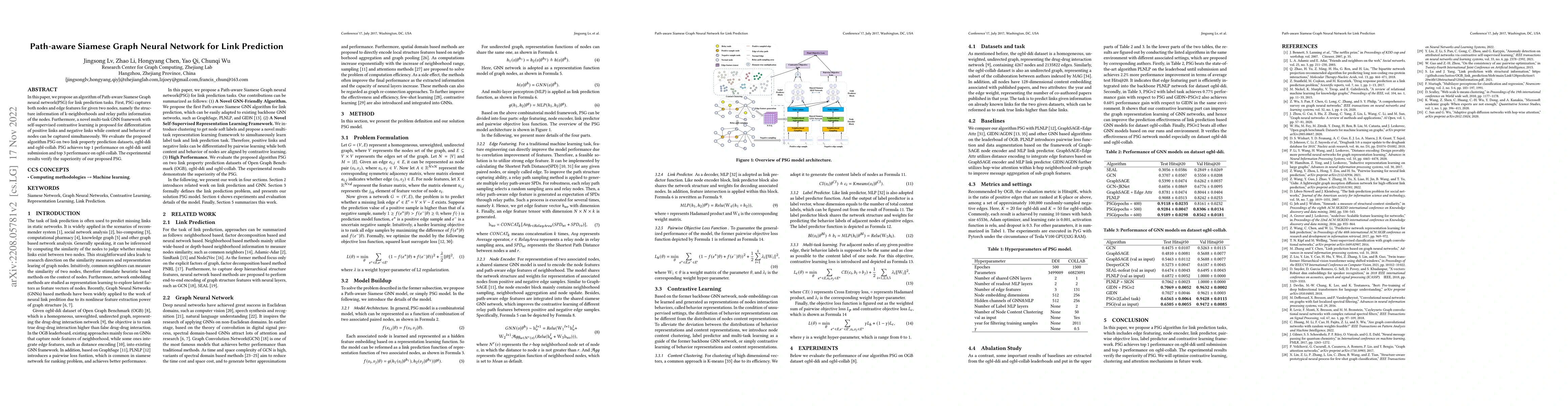 Thumbnail for Path-aware Siamese Graph Neural Network for Link Prediction