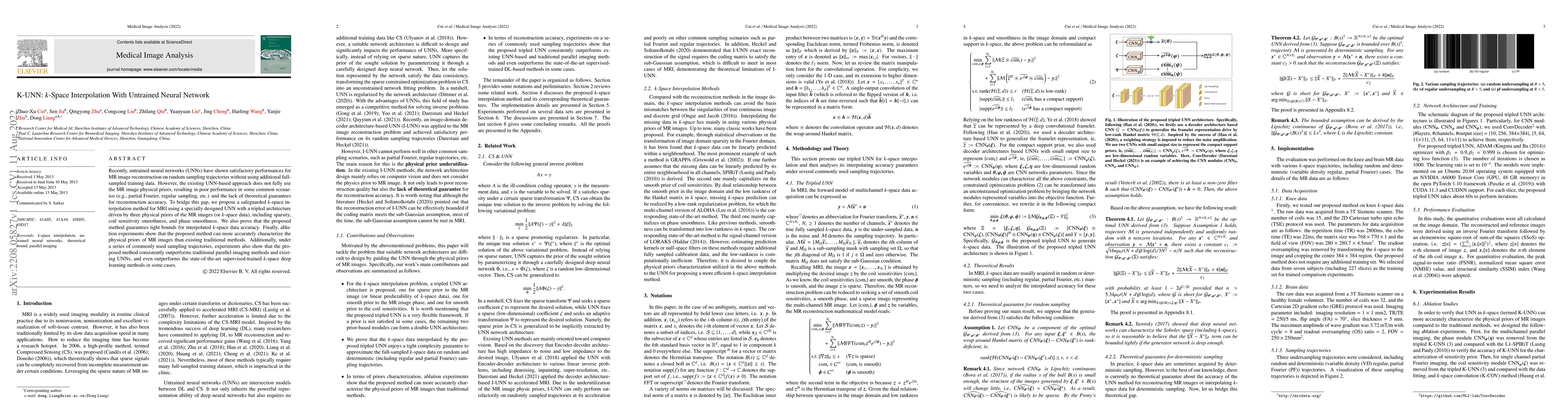 Thumbnail for K-UNN: k-Space Interpolation With Untrained Neural Network