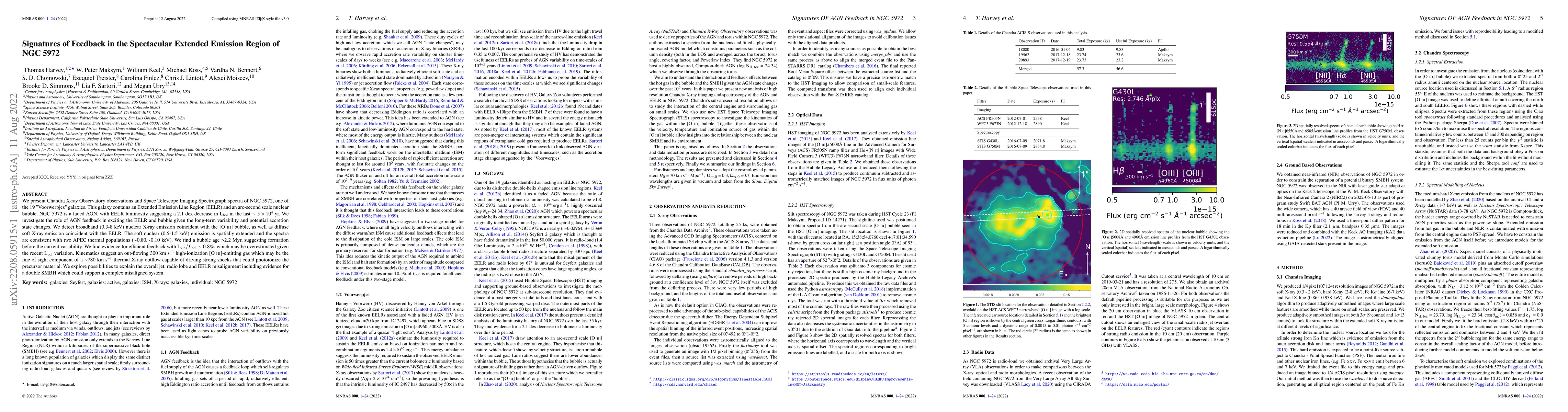 Thumbnail for Signatures of Feedback in the Spectacular Extended Emission Region of
  NGC 5972