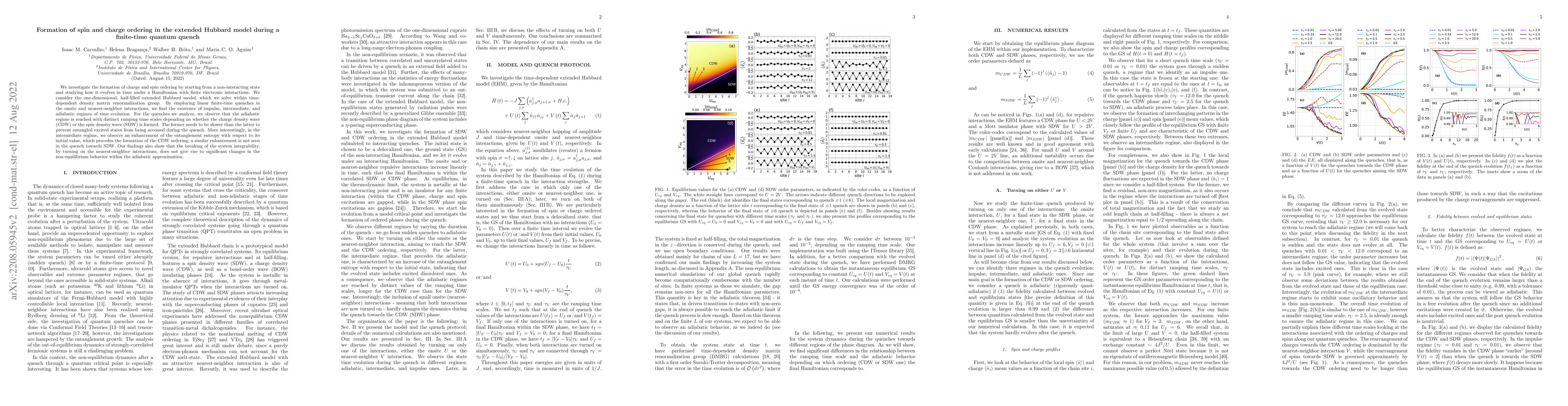 Thumbnail for Formation of spin and charge ordering in the extended Hubbard model
  during a finite-time quantum quench