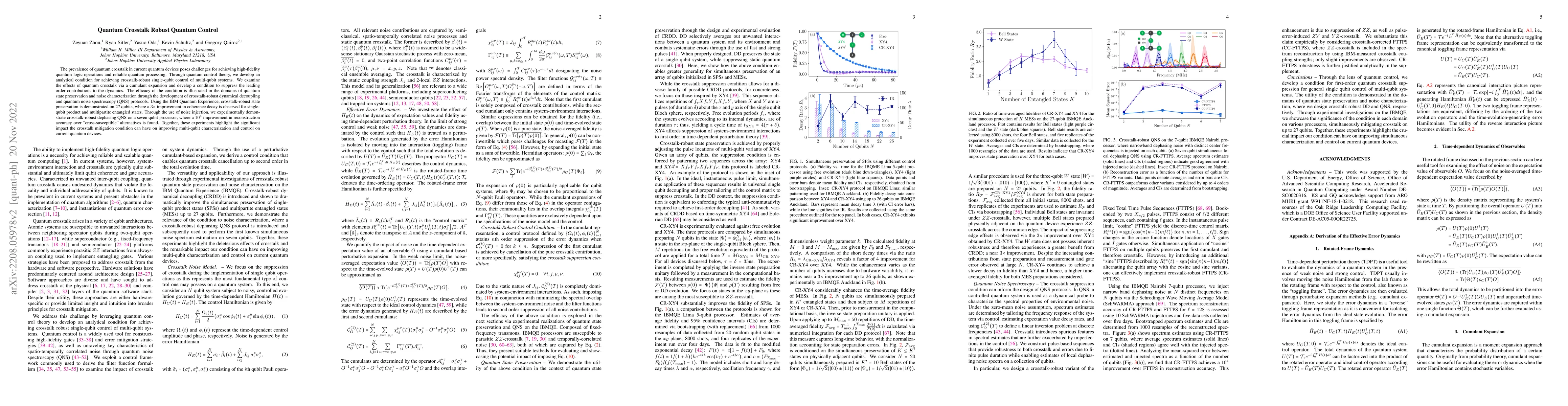 Thumbnail for Quantum Crosstalk Robust Quantum Control