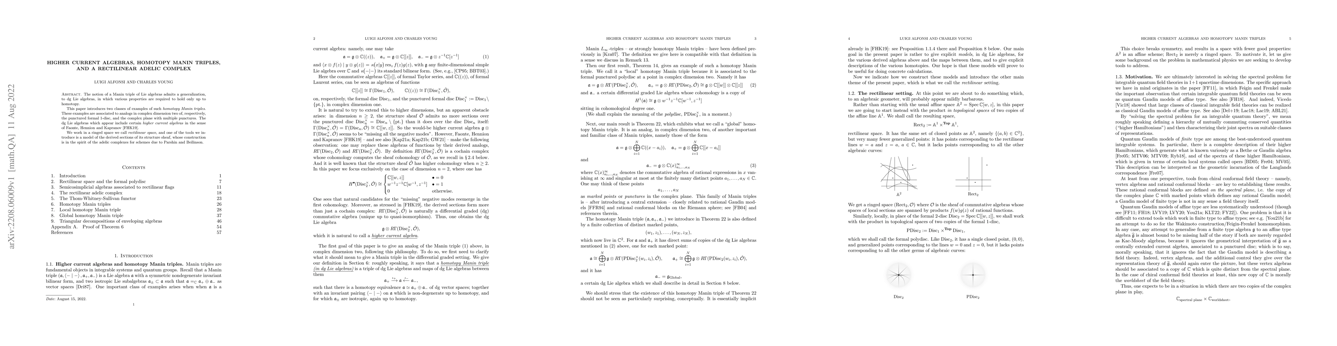 Thumbnail for Higher current algebras, homotopy Manin triples, and a rectilinear
  adelic complex
