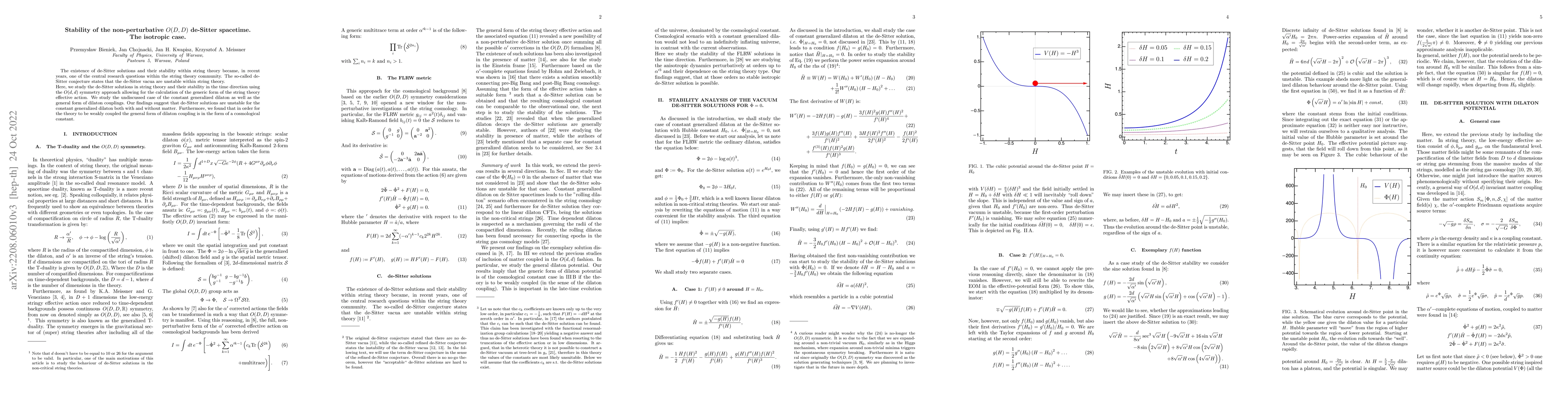 Thumbnail for Stability of the non-perturbative $O(D,D)$ de-Sitter spacetime. The
  isotropic case