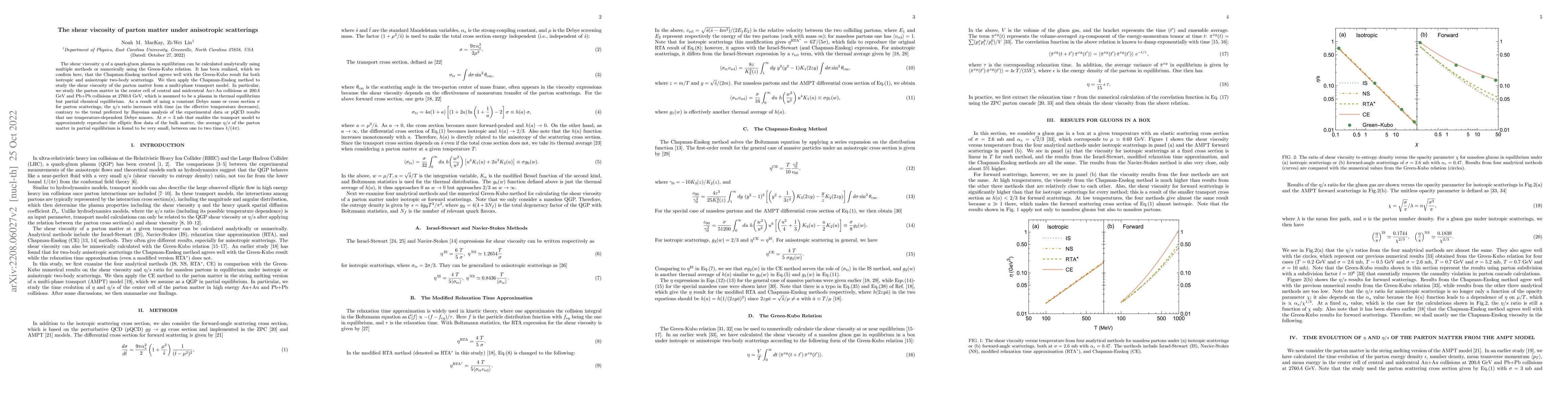 Thumbnail for The shear viscosity of parton matter under anisotropic scatterings