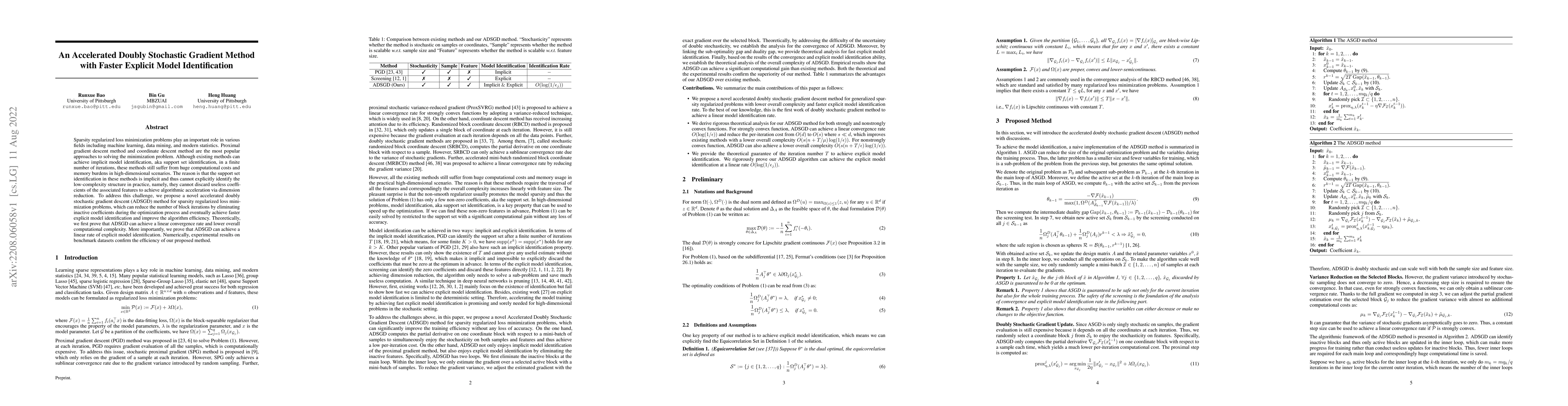 Thumbnail for An Accelerated Doubly Stochastic Gradient Method with Faster Explicit
  Model Identification