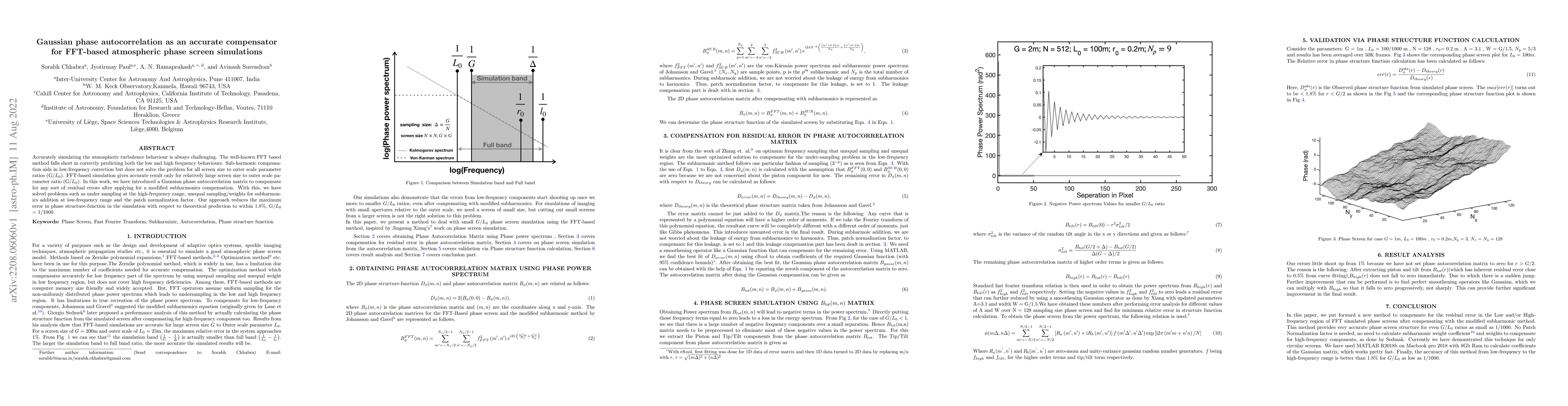 Thumbnail for Gaussian phase autocorrelation as an accurate compensator for FFT-based
  atmospheric phase screen simulations