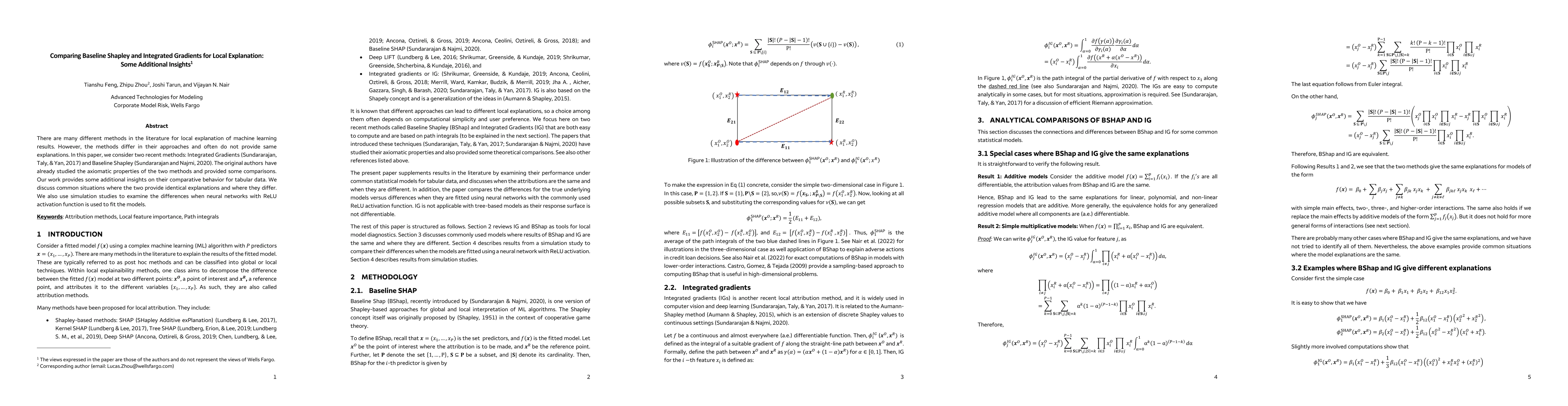 Thumbnail for Comparing Baseline Shapley and Integrated Gradients for Local
  Explanation: Some Additional Insights
