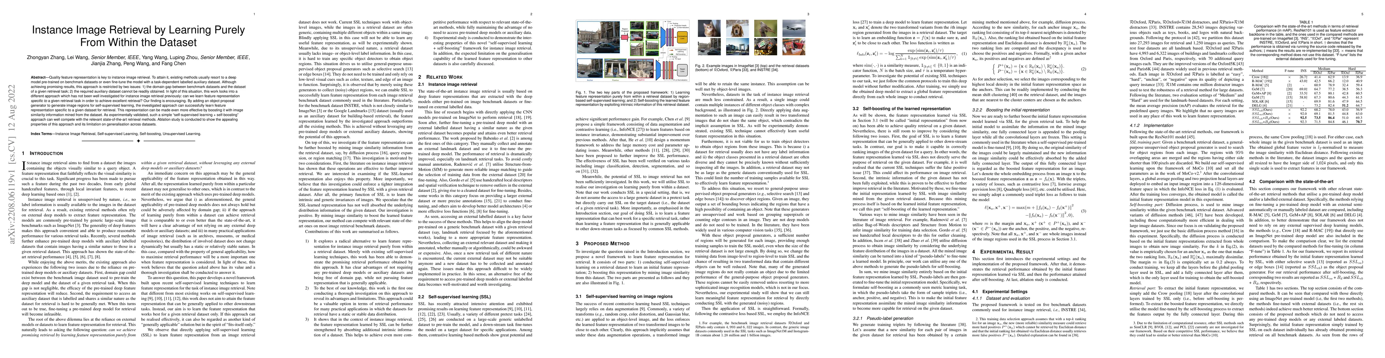 Thumbnail for Instance Image Retrieval by Learning Purely From Within the Dataset