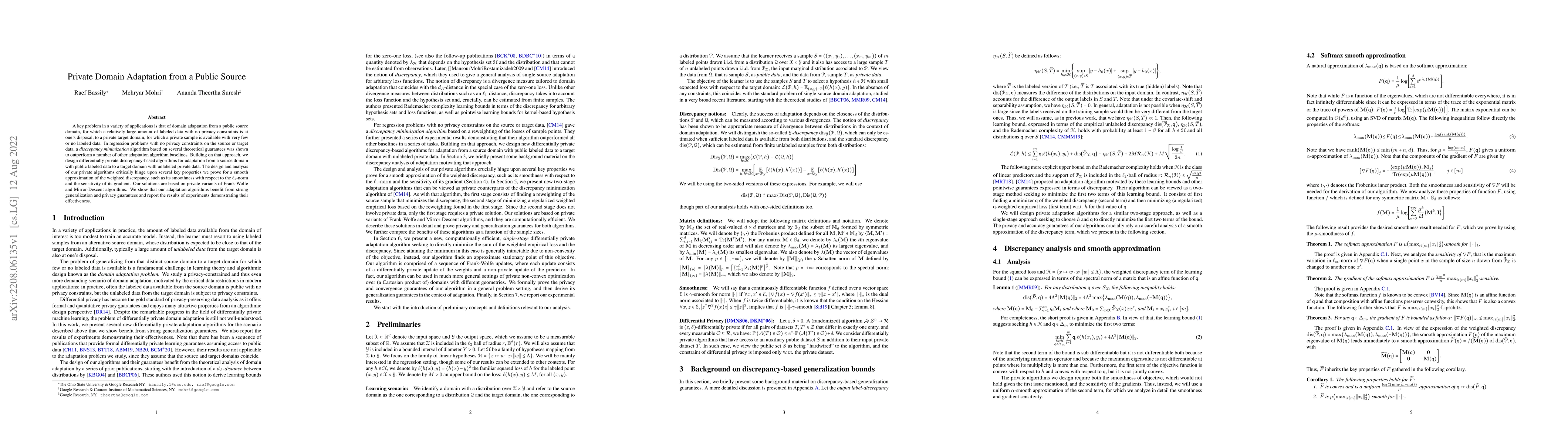 Thumbnail for Private Domain Adaptation from a Public Source