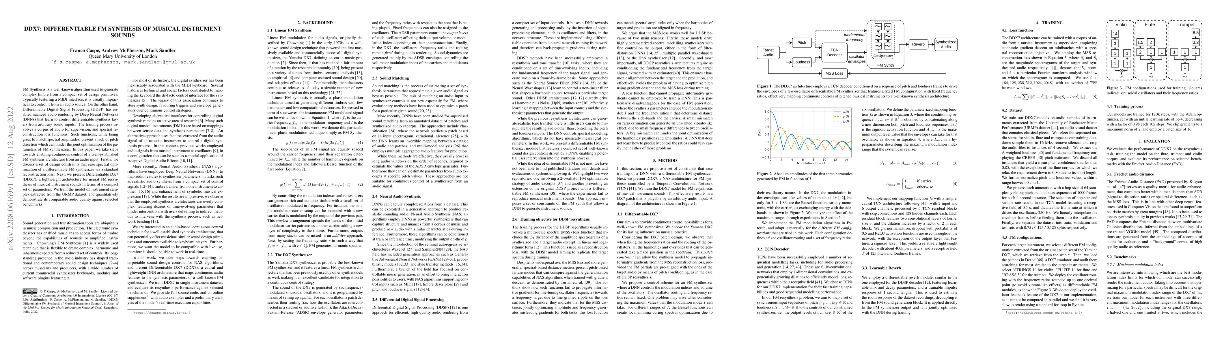 Thumbnail for DDX7: Differentiable FM Synthesis of Musical Instrument Sounds