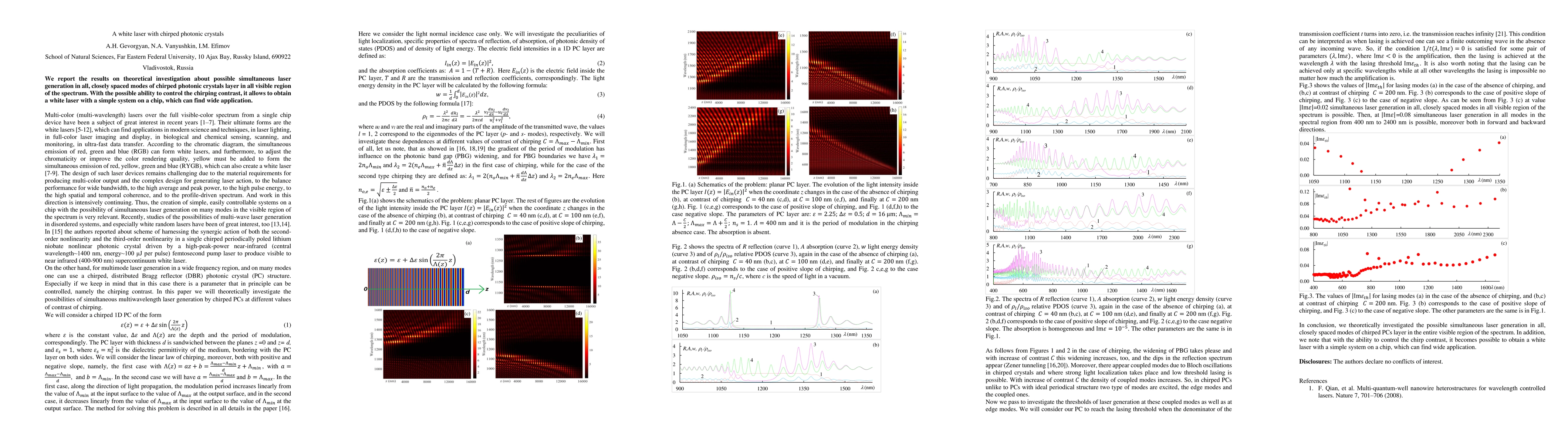 Thumbnail for A white laser with chirped photonic crystals