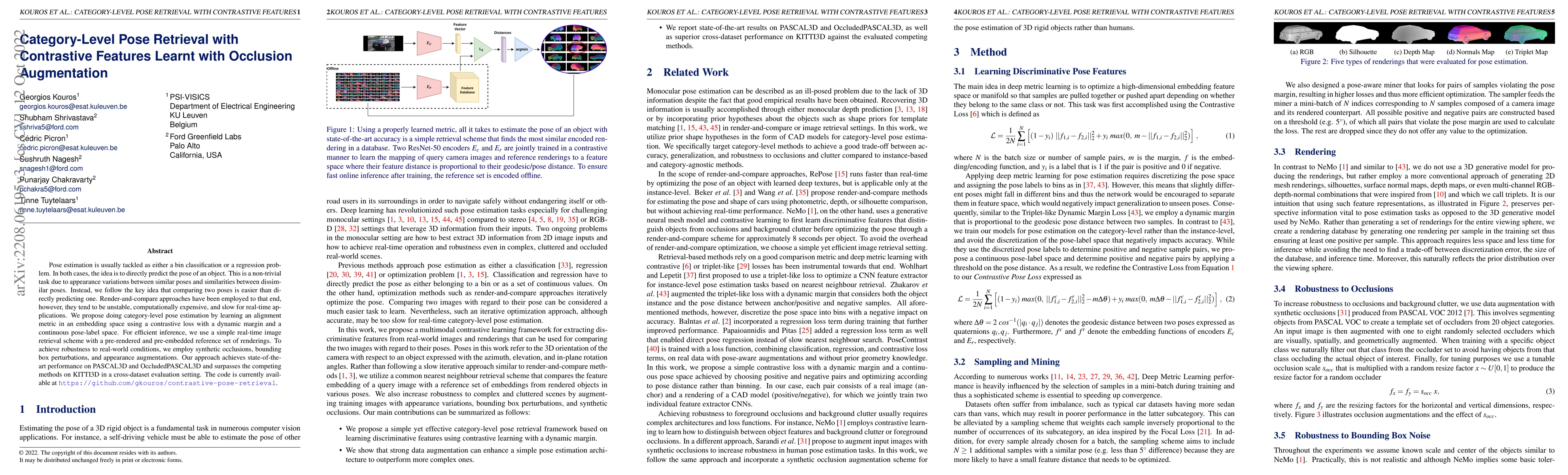 Thumbnail for Category-Level Pose Retrieval with Contrastive Features Learnt with
  Occlusion Augmentation