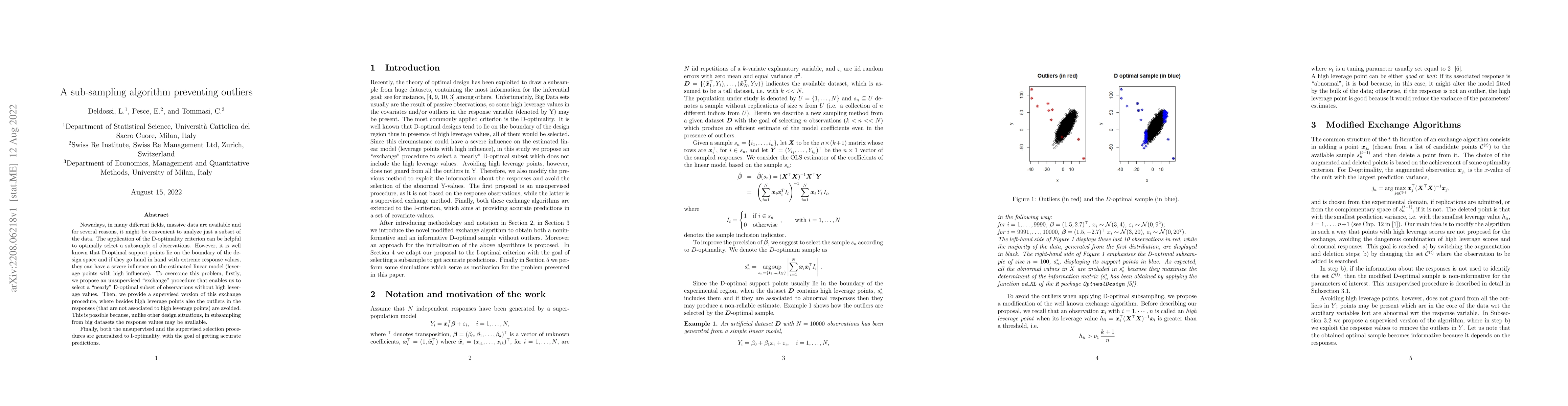 Thumbnail for A sub-sampling algorithm preventing outliers