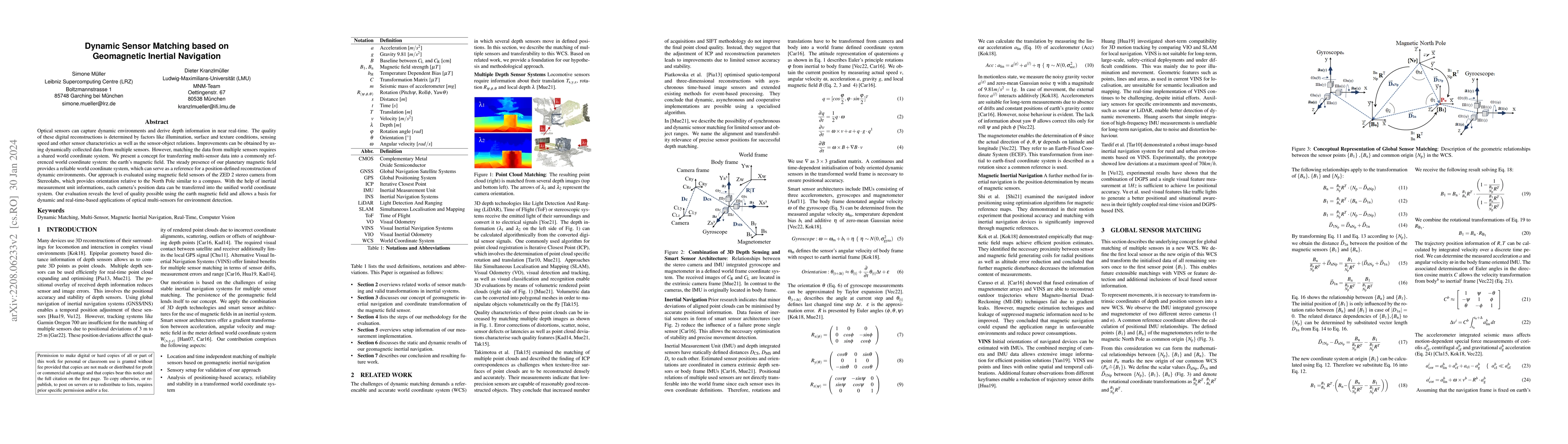 Thumbnail for Dynamic Sensor Matching based on Geomagnetic Inertial Navigation
