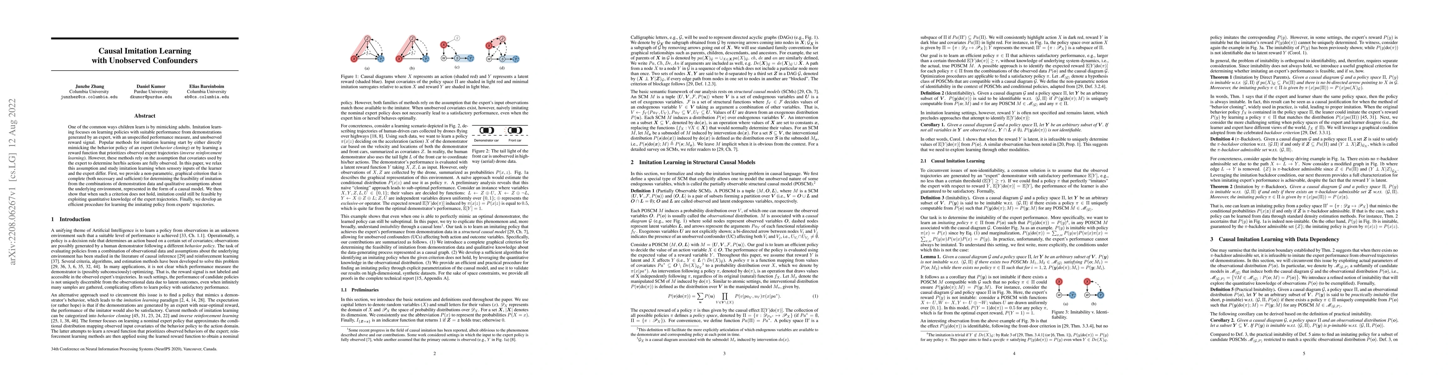 Thumbnail for Causal Imitation Learning with Unobserved Confounders