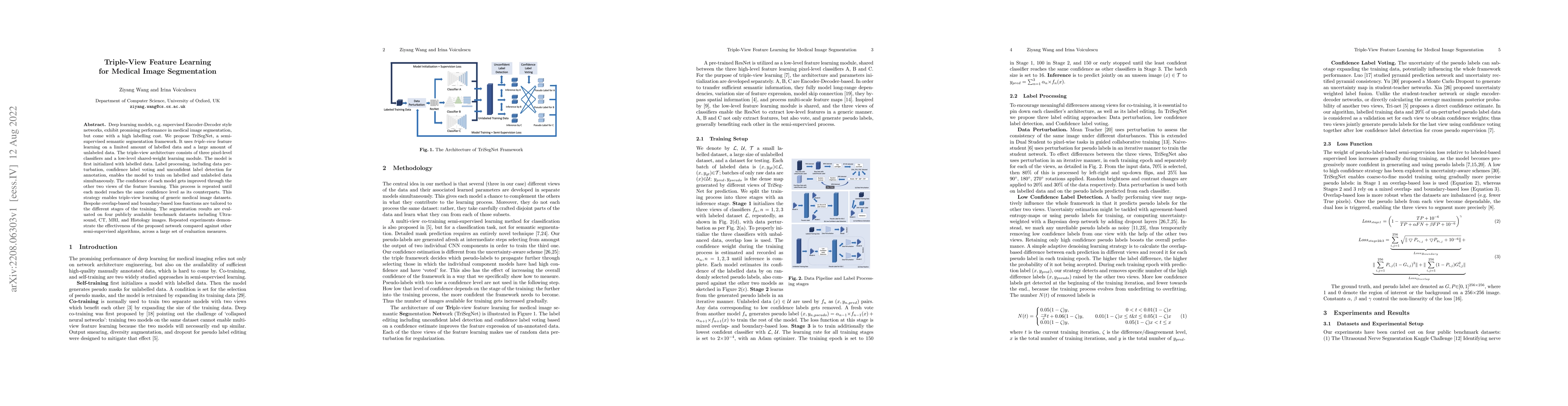 Thumbnail for Triple-View Feature Learning for Medical Image Segmentation
