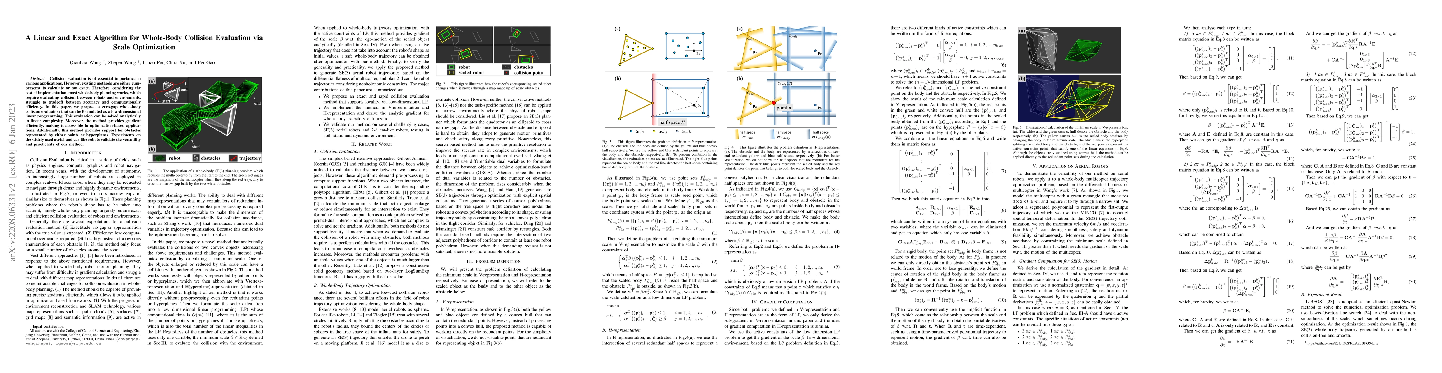 Thumbnail for A Linear and Exact Algorithm for Whole-Body Collision Evaluation via
  Scale Optimization
