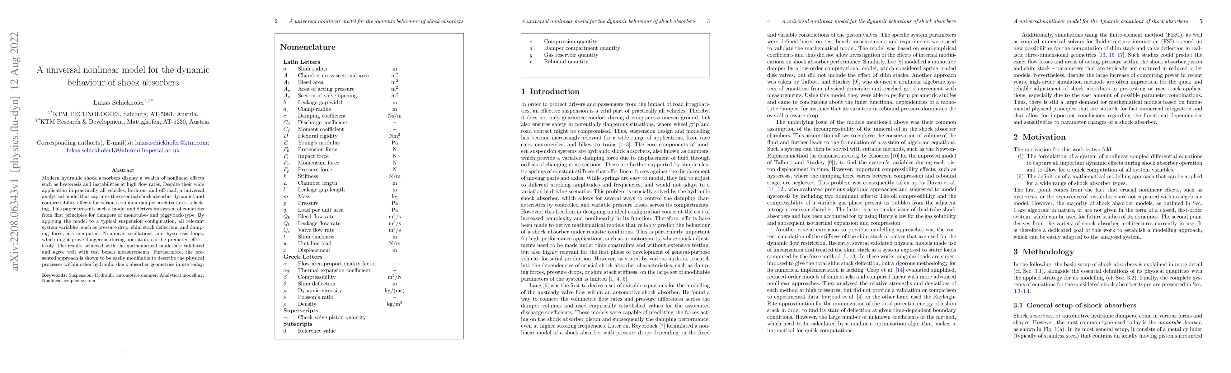 Thumbnail for A universal nonlinear model for the dynamic behaviour of shock absorbers