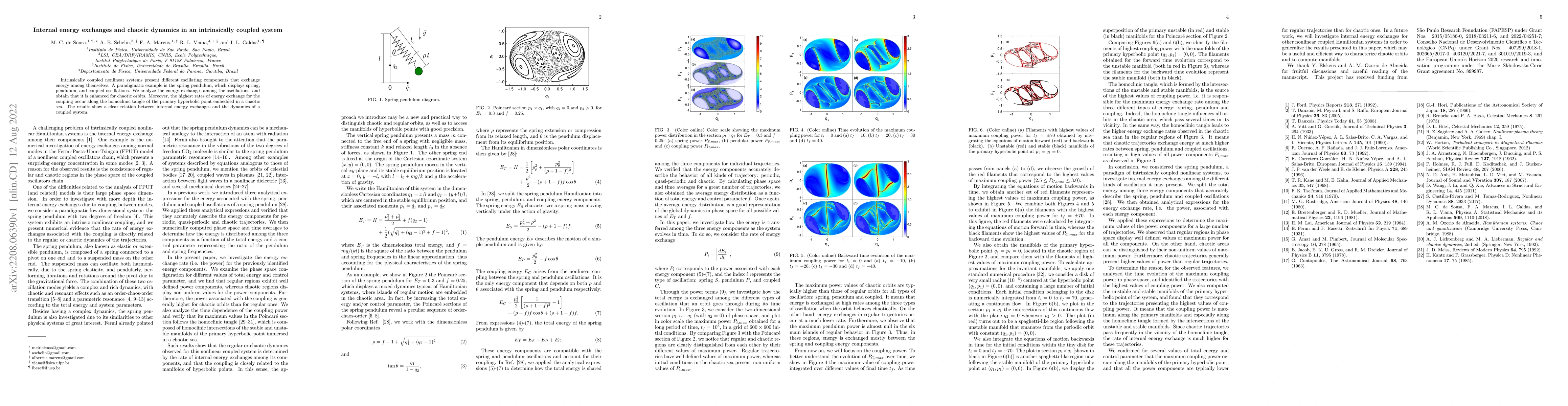 Thumbnail for Internal energy exchanges and chaotic dynamics in an intrinsically
  coupled system