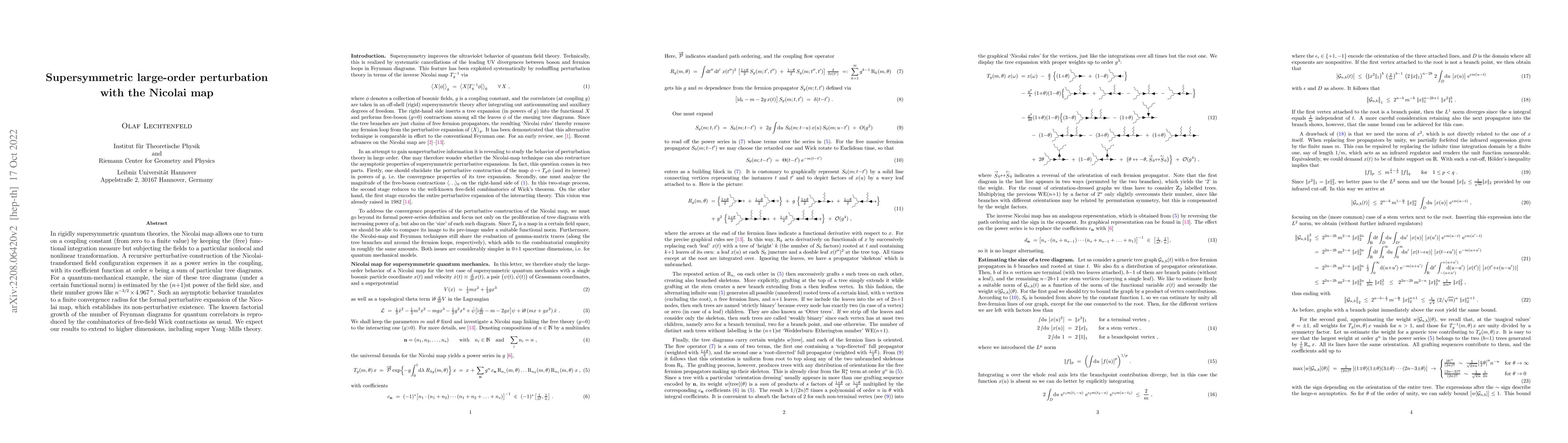Thumbnail for Supersymmetric large-order perturbation with the Nicolai map
