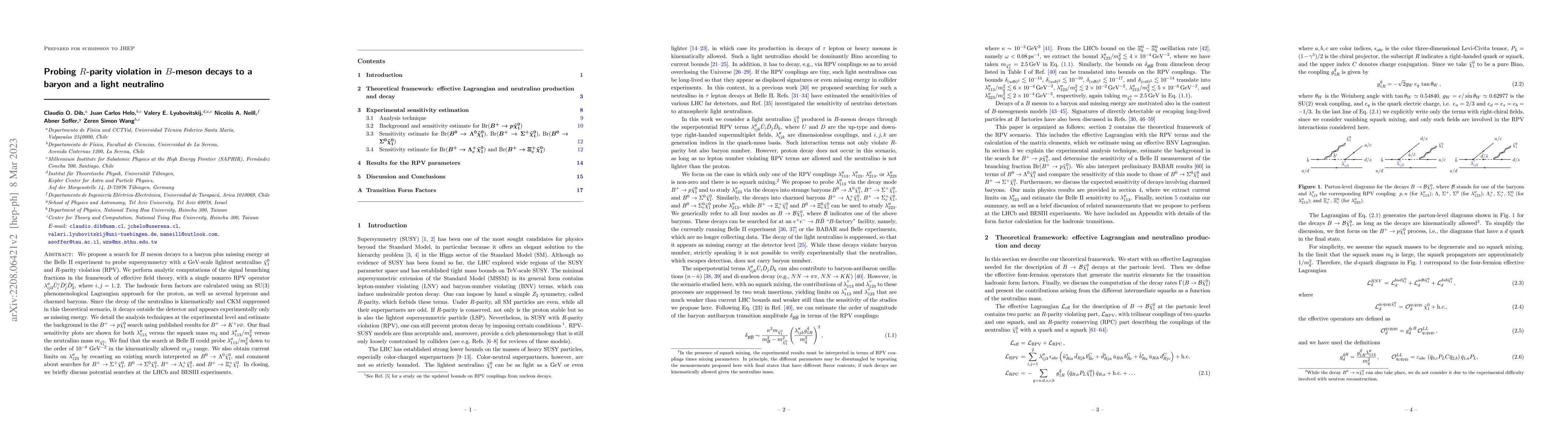 Thumbnail for Probing $R$-parity violation in $B$-meson decays to a baryon and a light
  neutralino
