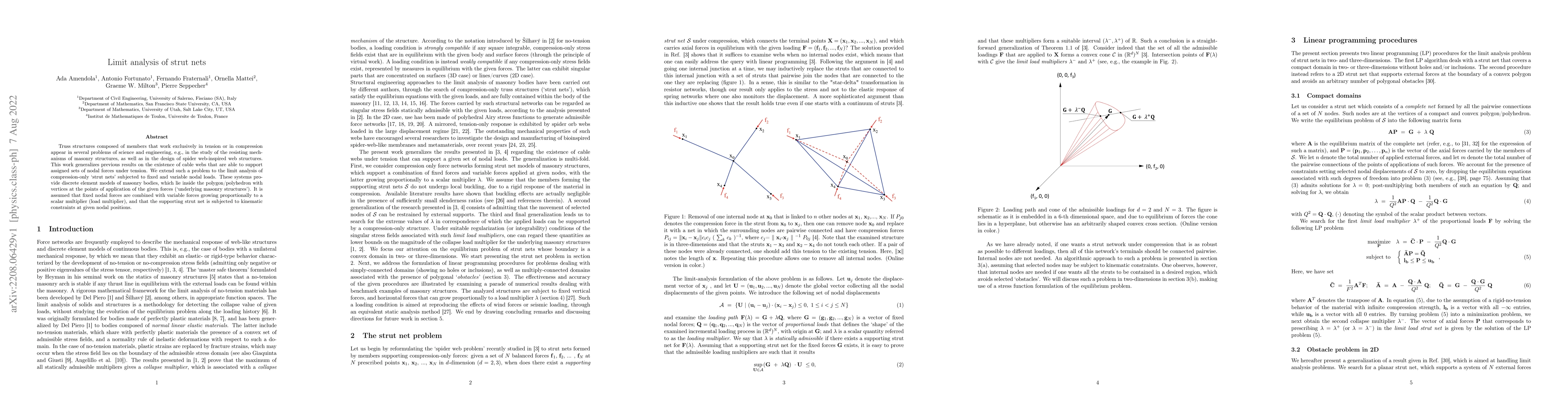 Thumbnail for Limit analysis of strut nets
