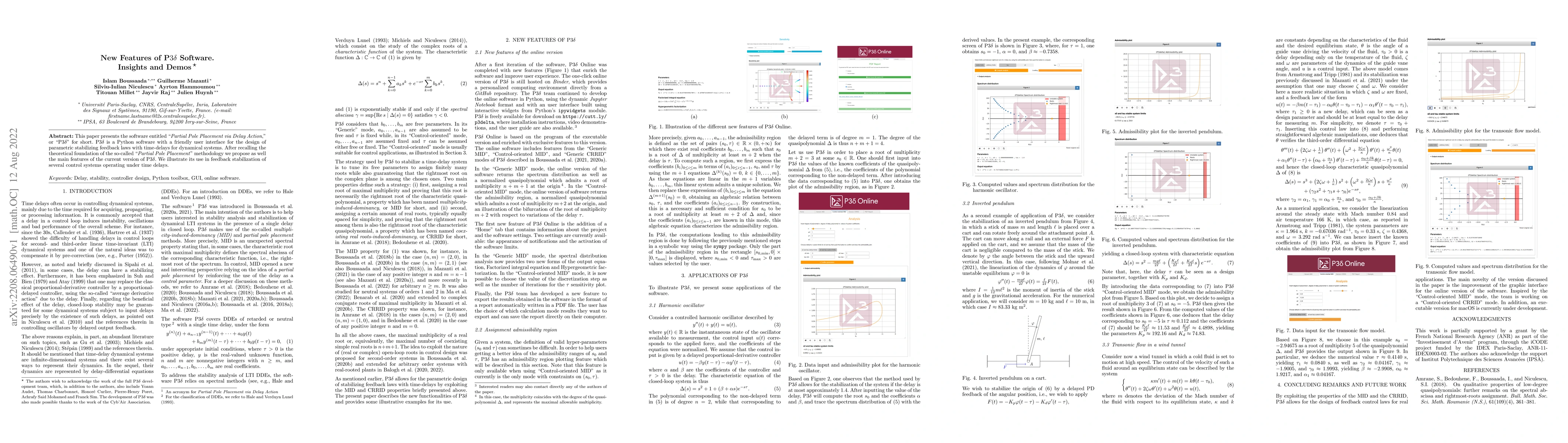 Thumbnail for New Features of P3$\delta$ Software. Insights and Demos