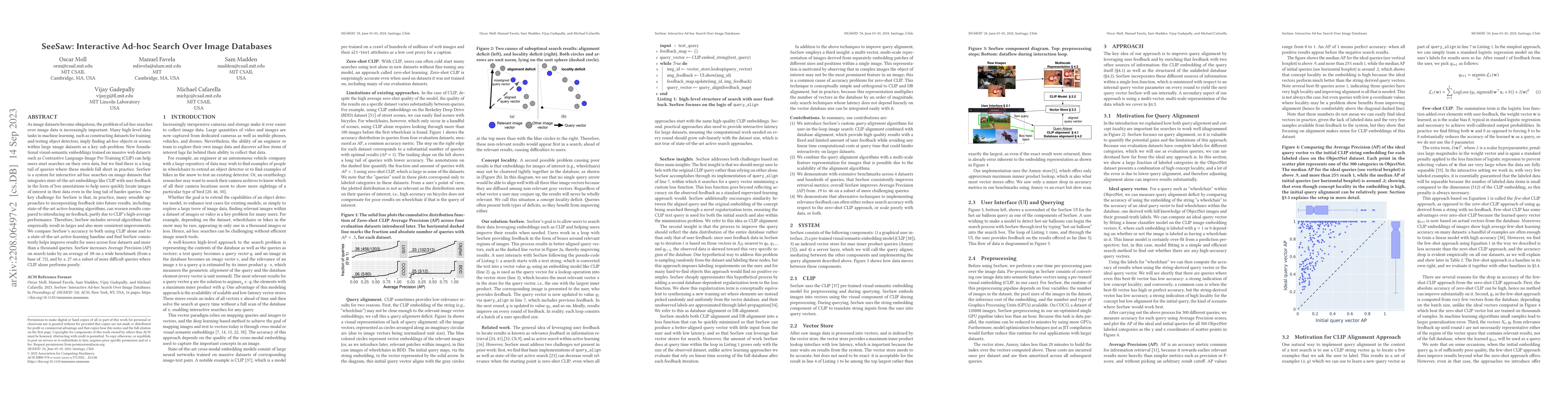 Thumbnail for SeeSaw: Interactive Ad-hoc Search Over Image Databases