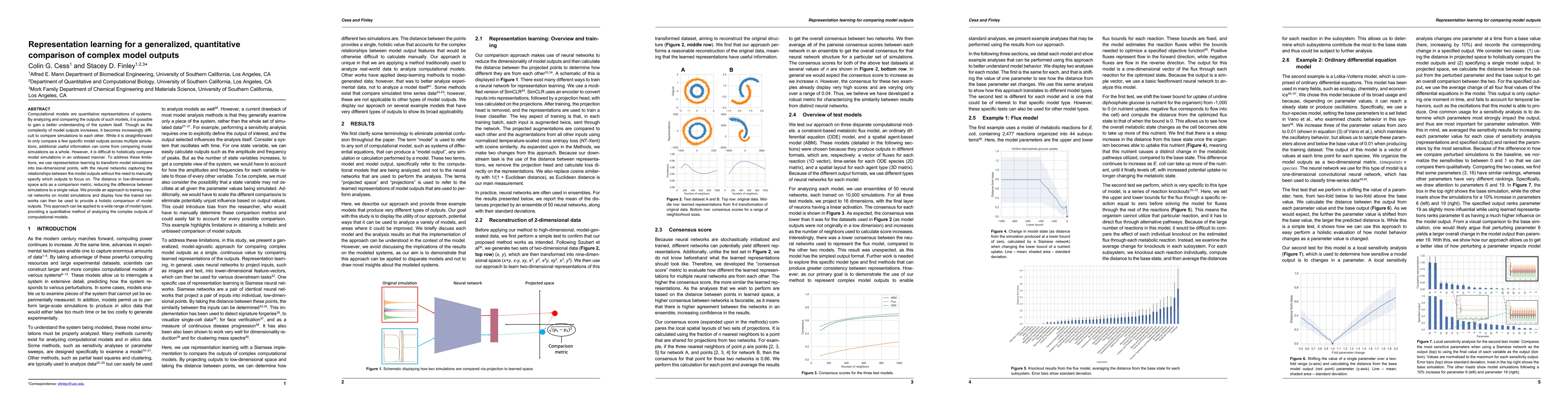 Thumbnail for Representation learning for a generalized, quantitative comparison of
  complex model outputs