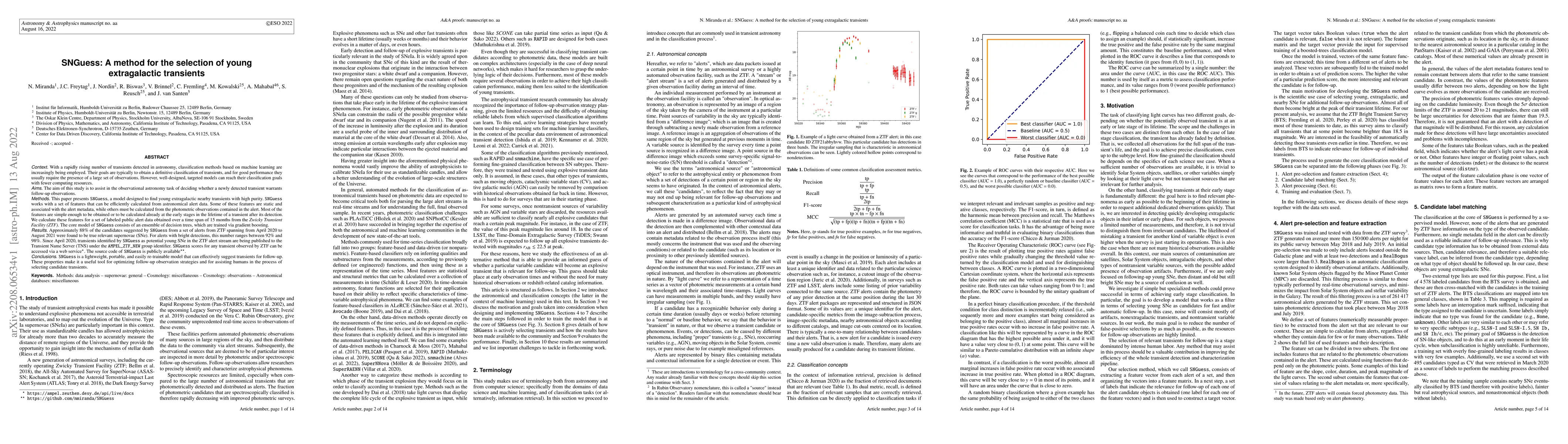 Thumbnail for SNGuess: A method for the selection of young extragalactic transients