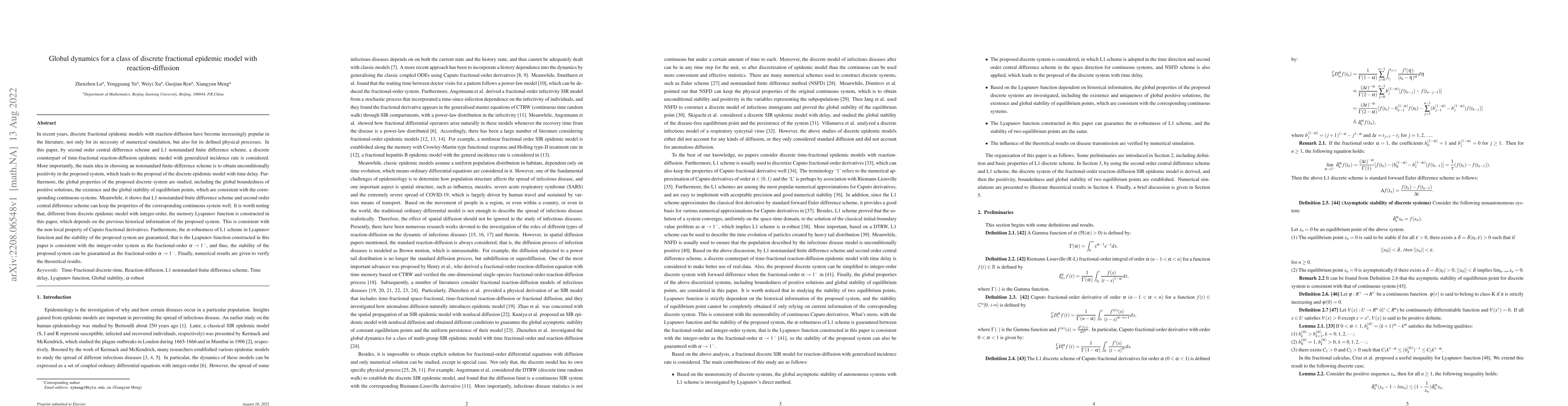 Thumbnail for Global dynamics for a class of discrete fractional epidemic model with
  reaction-diffusion