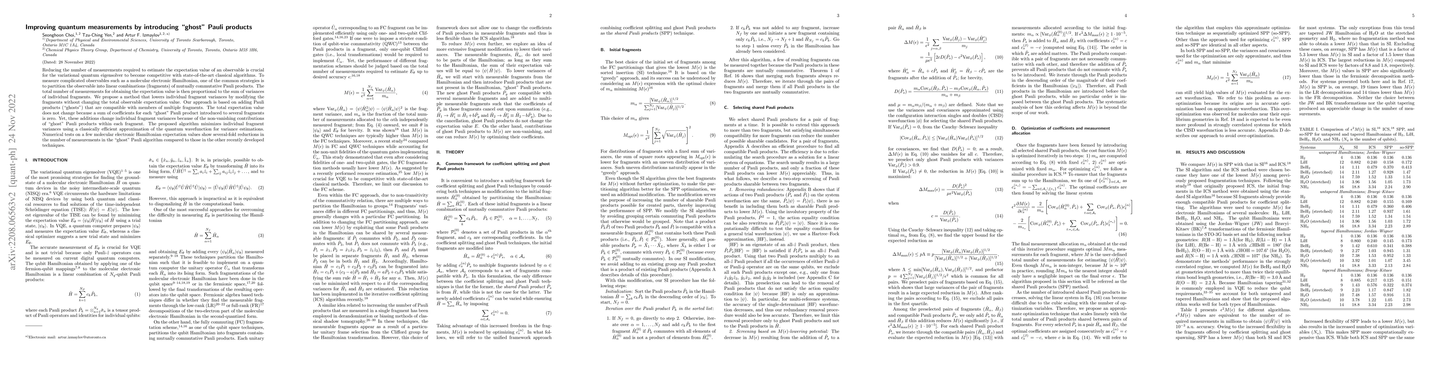 Thumbnail for Improving quantum measurements by introducing "ghost" Pauli products