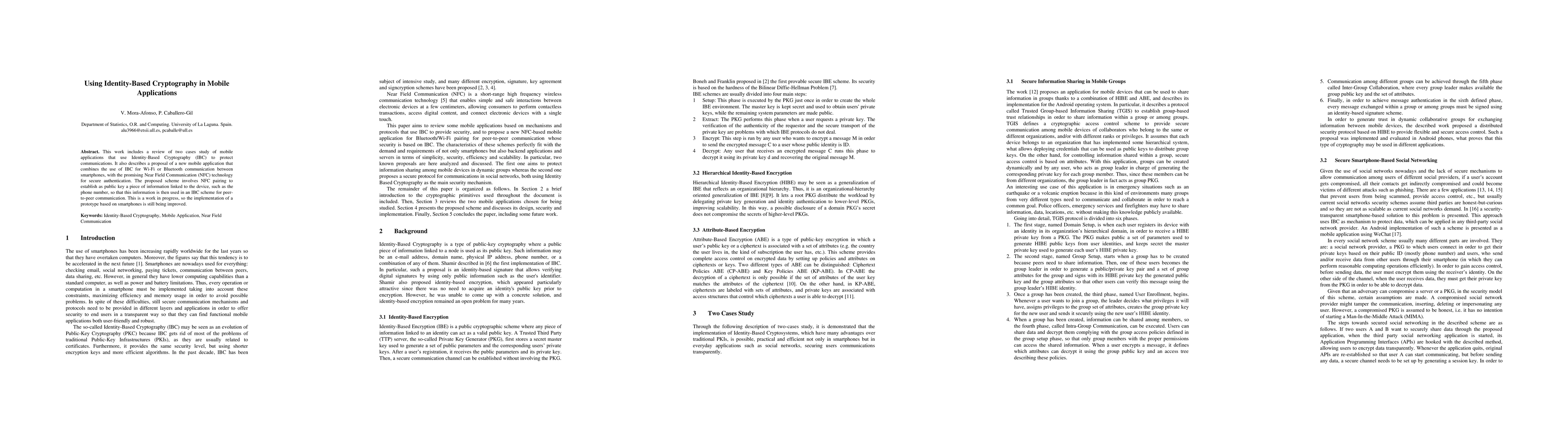 Thumbnail for Using identity-based cryptography in mobile applications