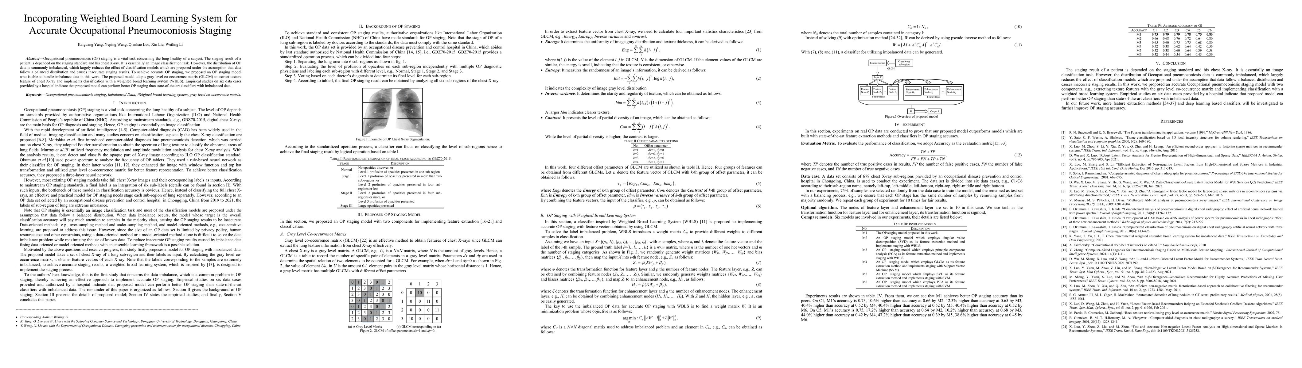 Thumbnail for Incoporating Weighted Board Learning System for Accurate Occupational
  Pneumoconiosis Staging